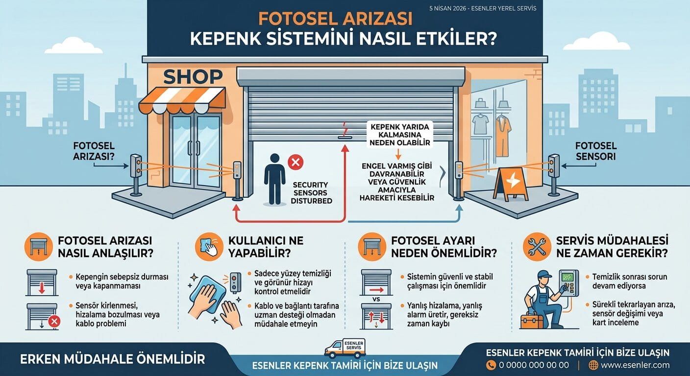 Fotosel Arızası Kepenk Sistemini Nasıl Etkiler? Fotosel Arızası Kepenk Sistemini Nasıl Etkiler? görseli
