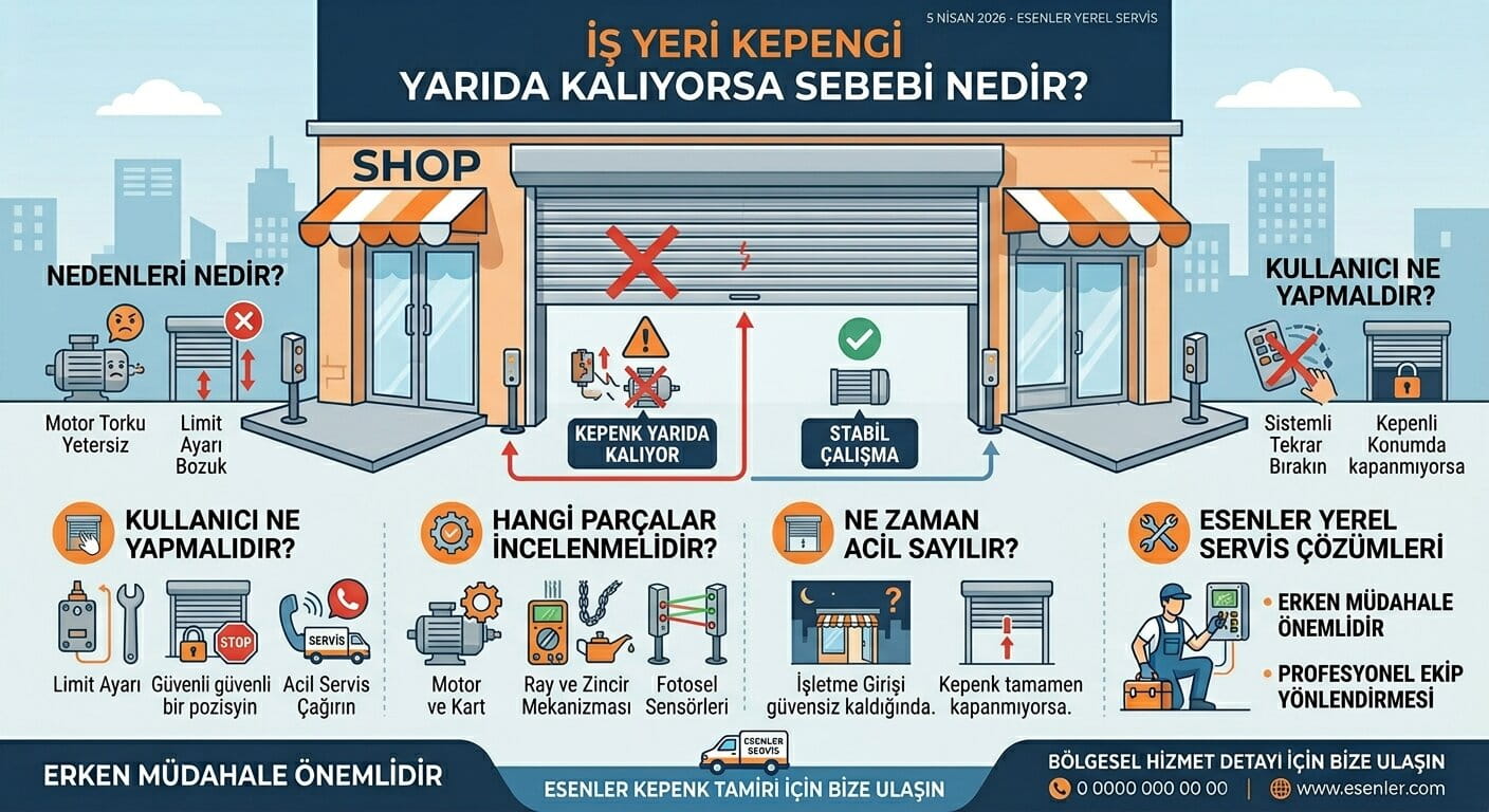İş Yeri Kepengi Yarıda Kalıyorsa Sebebi Nedir? İş Yeri Kepengi Yarıda Kalıyorsa Sebebi Nedir? görseli
