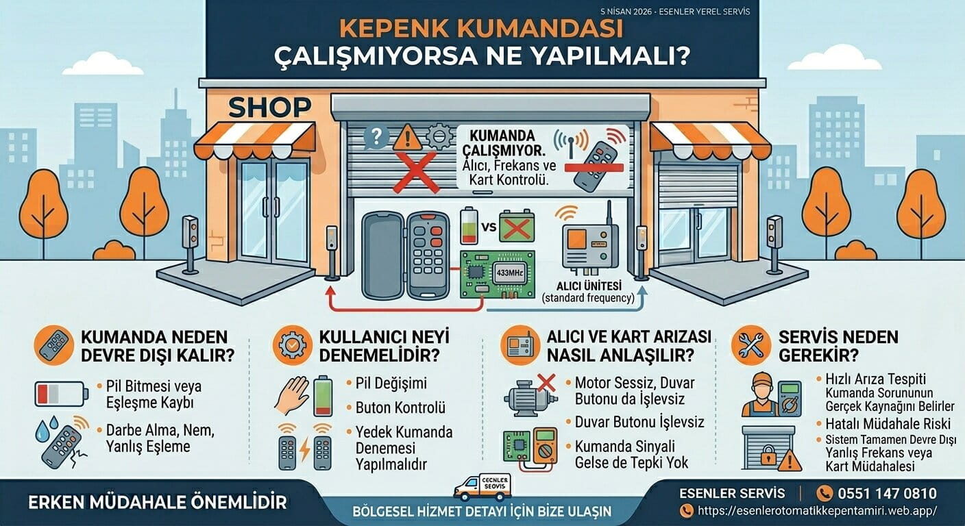 Kepenk Kumandası Çalışmıyorsa Ne Yapılmalı? kapak görseli