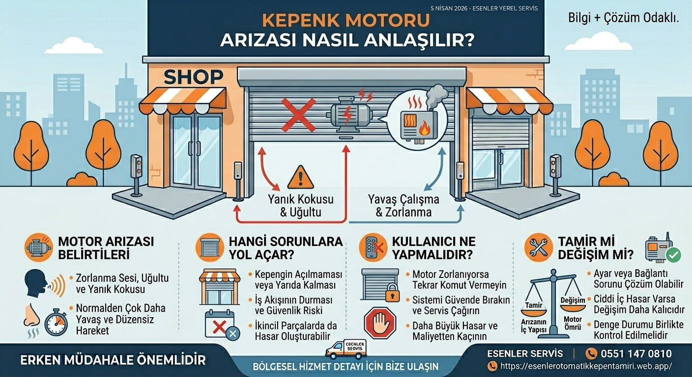 Kepenk Motoru Arızası Nasıl Anlaşılır? kapak görseli