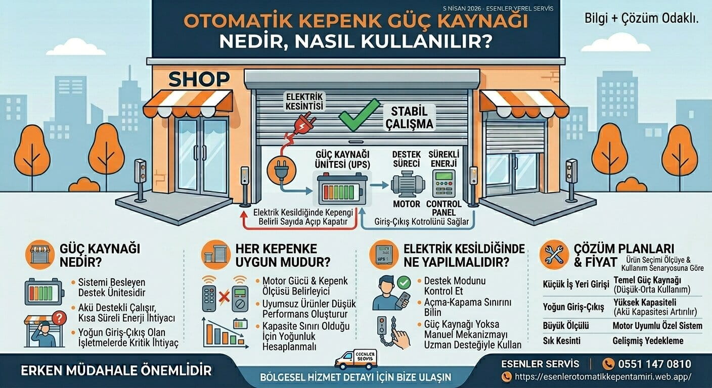 Otomatik Kepenk Güç Kaynağı Nedir, Nasıl Kullanılır? kapak görseli