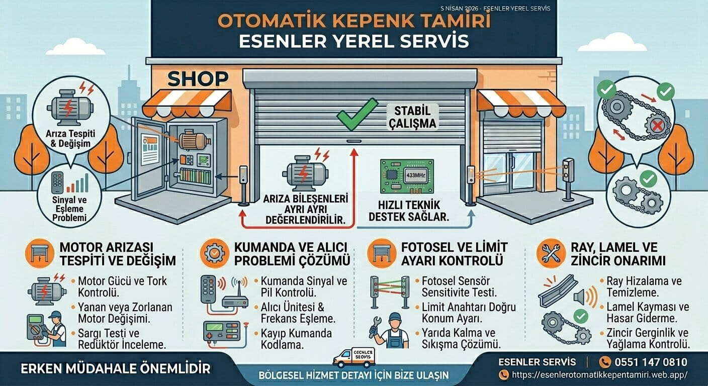 Otomatik kepenk tamiri hizmeti görseli